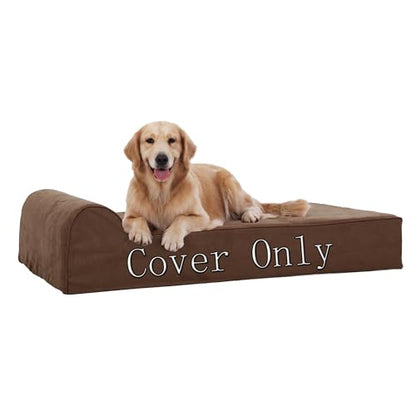 Orthopedic Memory Foam Dog Bed with Washable Cover & Non-Slip Bottom