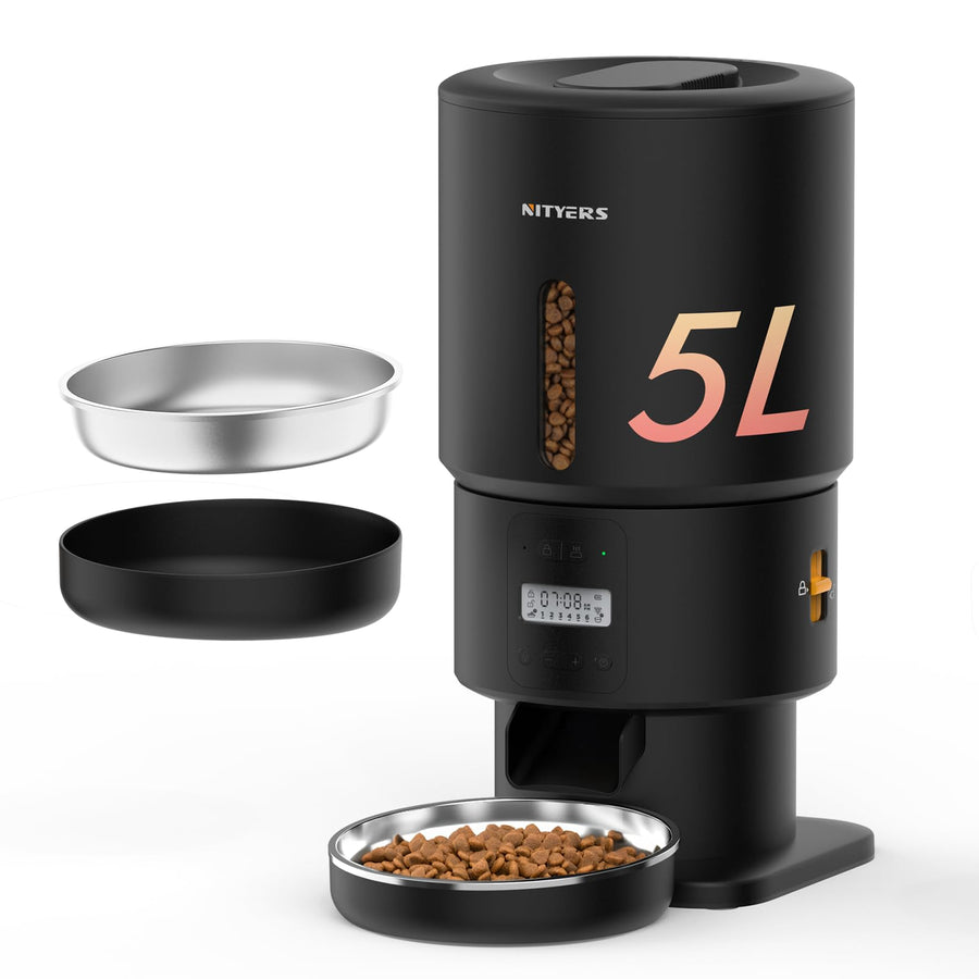 5L Automatic Pet Feeder with Timed Meals & Freshness Preservation