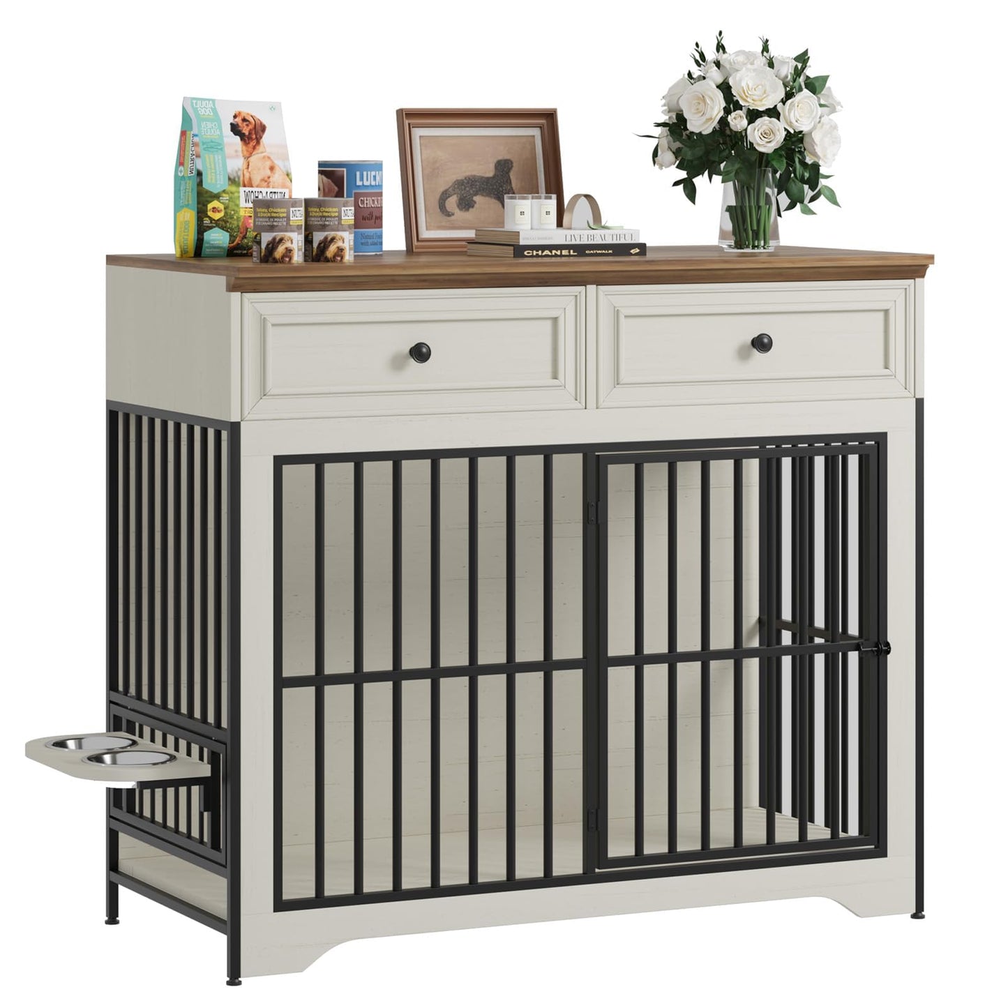 42" Modern Dog Crate Furniture