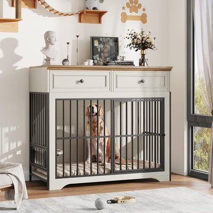 42" Modern Dog Crate Furniture