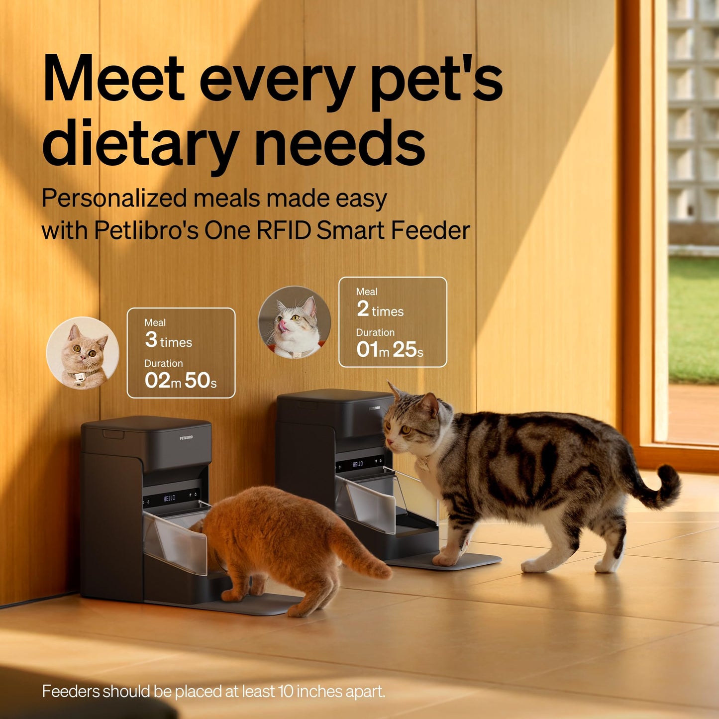 RFID Automatic Cat Feeder with Collar Tag Access Control
