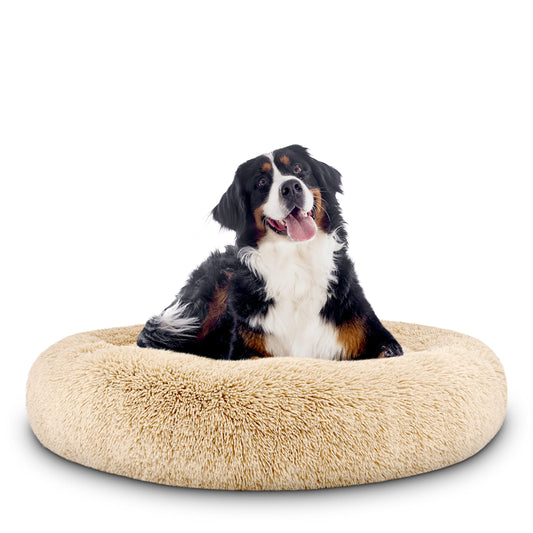 Calming Donut Dog Bed with Removable Washable Cover