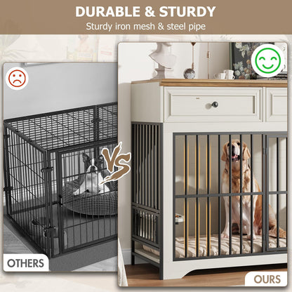 42" Modern Dog Crate Furniture